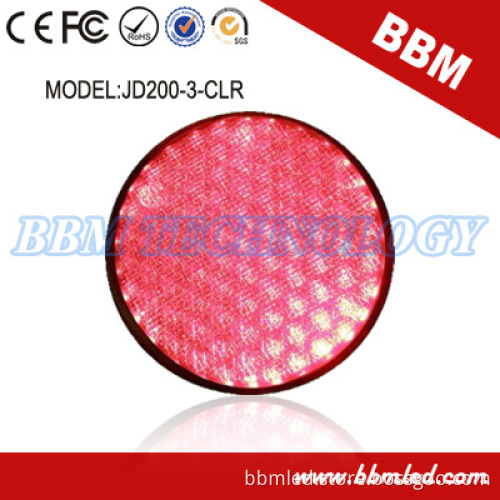 Red Full Ball LED Traffic Light Module with Cobweb Lens